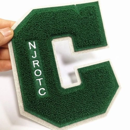 Your Logo Design on a big C on Custom Embroidery patches  by idc-embroidery