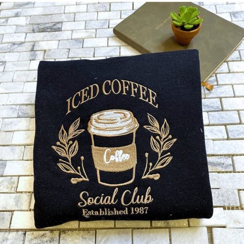 Iced Coffee Chainstitch Patches by IDC-Embroidery