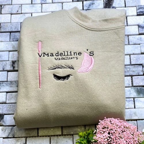 Vma delline's Madeliner's on a shirt Chainstitch patches and Chainstitch direct in garment  by idc-embroidery